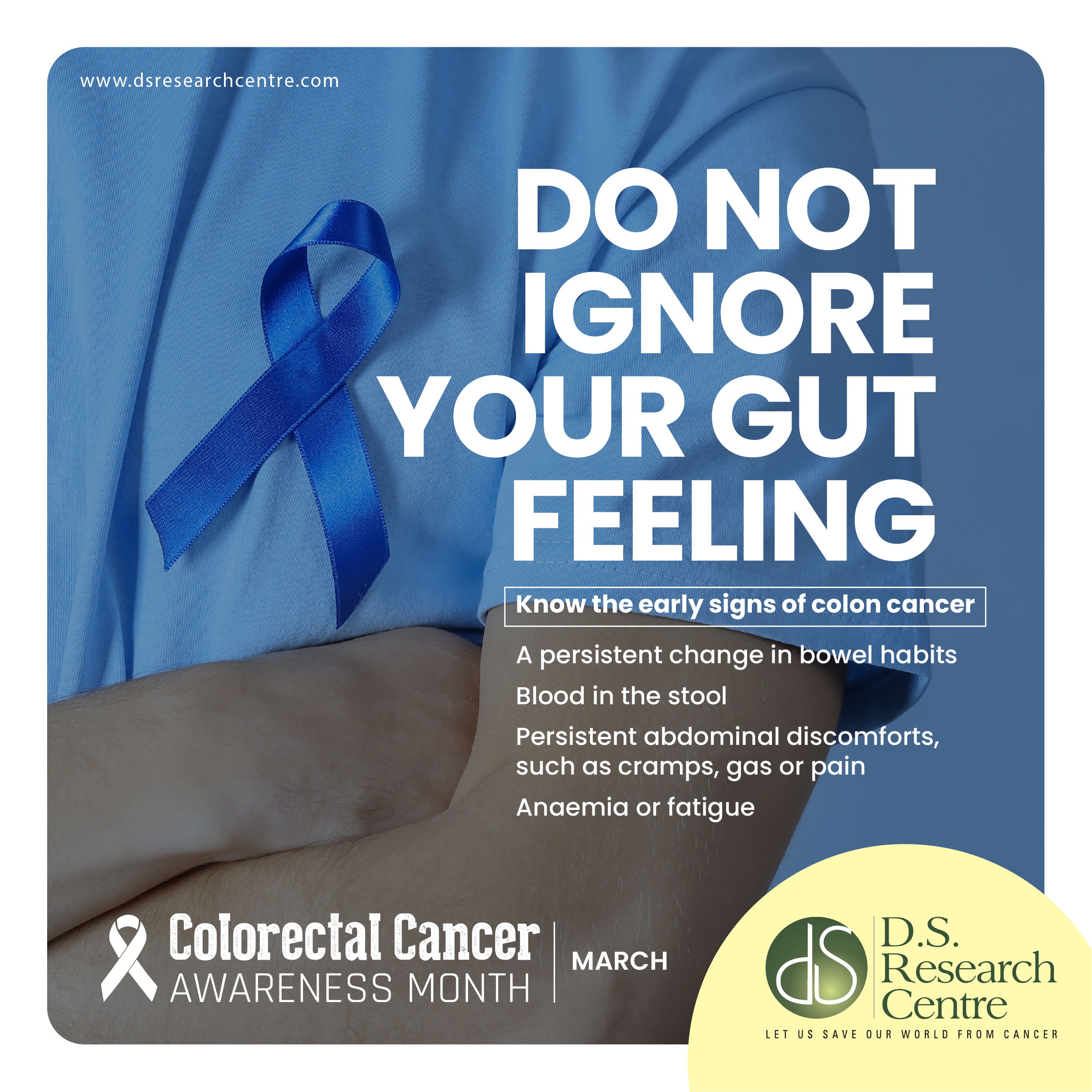 MARCH- THE COLORECTAL CANCER AWARENESS MONTH