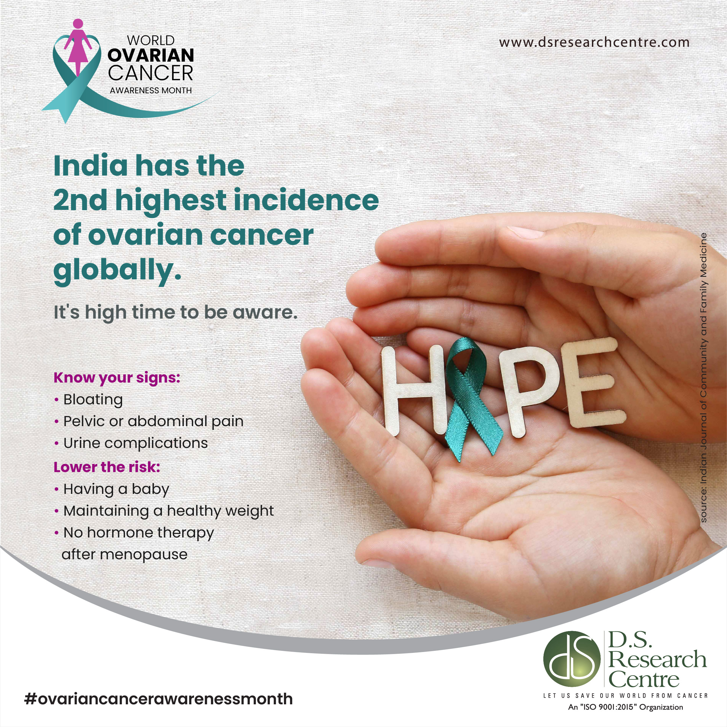 Ovarian Cancer - The second biggest killer in India