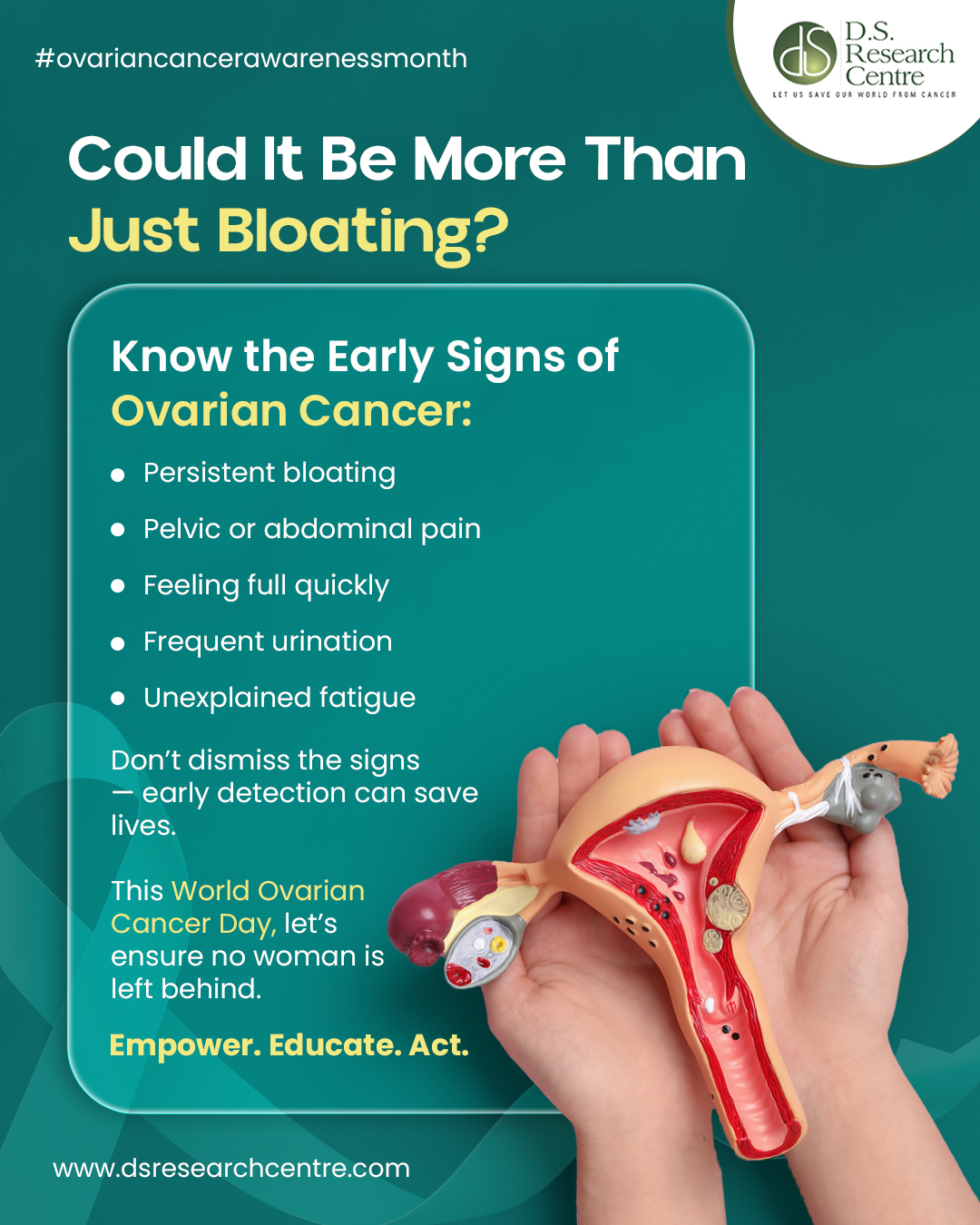 No Woman Left Behind - Ovarian Cancer Awareness Month